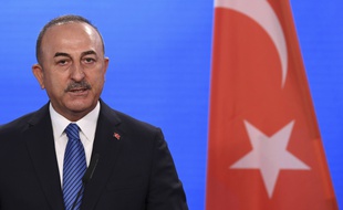 Le ministre turc des Affaires étrangères, Mevlut Cavusoglu, à Berlin le 6 mai 2021 (illustration).