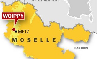 Carte de localisation de Woippy, près de Metz (Moselle, Lorraine), où trois jeunes sur un scooter ont été poursuivis par la police avant d’être victimes d’un accident.