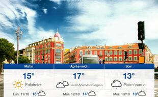 Météo Nice: Prévisions du dimanche 10 octobre 2021