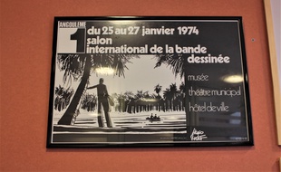 Hugo Pratt a dessiné la toute première affiche du salon.
