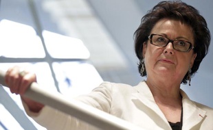 Christine Boutin, le 8 octobre 2011, lors de l'inauguration de son QG de campagne à Levallois-Perret