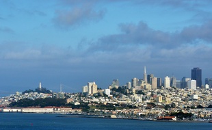 Vue panoramique de la ville de San Francisco, aux Etats-Unis.