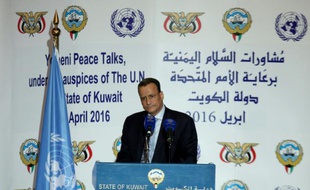 Le médiateur de l'ONU Ismaïl Ould Cheikh Ahmed à Koweït le 30 avril 2016