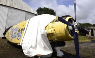 L'Antonov est toujours en pièces détachées.