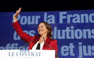 Ségolène Royal en meeting pour la primaire du Parti socialiste, le 10 septembre 2011, à Montreuil.