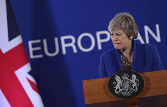 Brexit: Ça sent la fin pour Theresa May, lâchée par une autre ministre 640x410_la-premiere-ministre-britannique-theresa-may-a-bruxelles-le-11-avril-2019