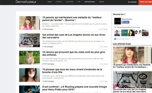 La page d'accueil du site Demotivateur.fr