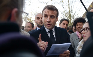 Le président Emmanuel Macron le 21 novembre 2019 à Amiens.