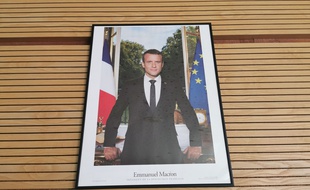 Un portrait d'Emmanuel Macron (illustration)