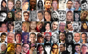 Quelques-uns des visages des victimes des attentats du 13 novembre.