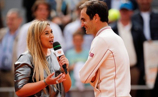 Marion Bartoli et Roger Federer s'échangent leurs meilleures histoires drôles sur le central de Roland-Garros