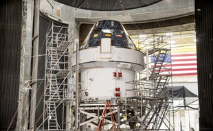 La capsule Orion, intégrée à la mission Artémis de la Nasa, le 5 mars 2020.