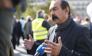 Le numéro un de la CGT Philippe Martinez, le 23 septembre 2015, à Paris