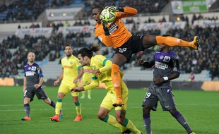 Le gardien du TFC Ali Ahamada lors du match de Ligue 1 entre Nantes et Toulouse, le 2 décembre 2014.