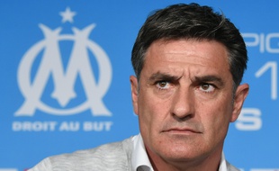 Michel, alors entraîneur de l'OM, le 15 avril 2016, à Marseille.