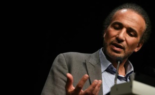 L'islamologue suisse Tariq Ramadan, le 26 mars 2016 à Bordeaux