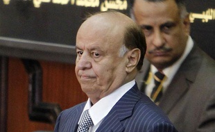 Abd Rabbo Mansour Hadi Mansour Hadi, le 25 février 2012 à Sanaa, Yémen.