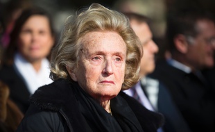 Photo d'archives du 12 mars 2016 montrant Bernadette Chirac au Le Plessis-Robinson.