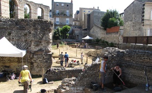 Fouilles archéologiques de l’amphithéâtre du Palais-Gallien 2012