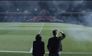 Capture d'écran de la vidéo de présentation de l'Escape Game organisé par le PSG au Parc des Princes à partir du 22 novembre 2017.