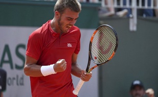 Benjmain Bonzi, le 28 mai 2017 à Roland-Garros.