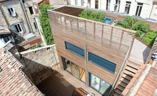 Vue d'une maison d'architecte à Bordeaux