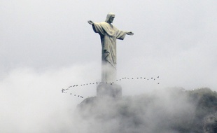 Le Christ du Corcovado, le 3 janvier 2015. AFP PHOTO / GABRIEL BOUYS