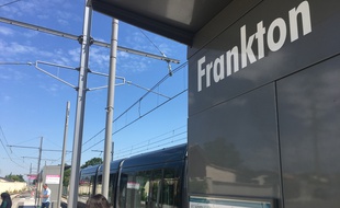 La station de tramway Frankton, à Blanquefort, près de Bordeaux.