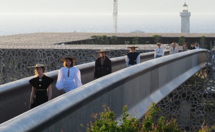 Les mannequins ont défilé sur la passerelle du MuCEM.