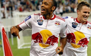Thierry Henry lors de son premier match sous les couleurs des Red Bull New York, le 22 juillet 2010.