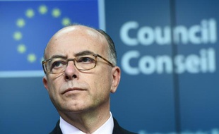 Le ministre de l'Intérieur Bernard Cazeneuve à Bruxelles, le 20 novembre 2015