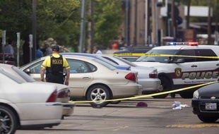 La police sur les lieux d'une fusillade à la Texas Southern University, le 9 octobre 2015.