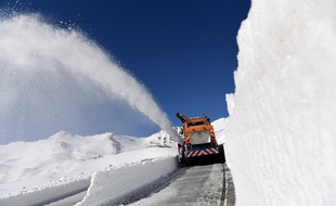 La neige est tombée abondamment en Savoie - Illustration