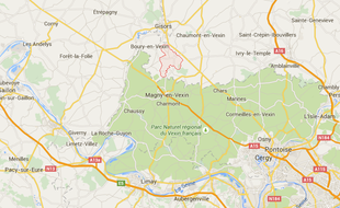 Carte situant Montjavoult (Oise).