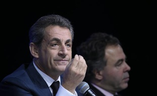 Nicolas Sarkozy lors du Conseil national des Républicains le 14 février 2016 à Paris