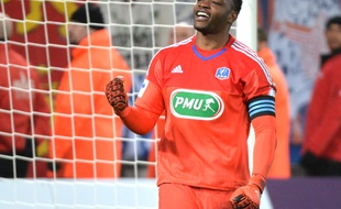 Steve Mandanda à Caen le 3 janvier