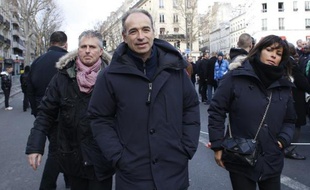 Jean-Francois Copé lors de la marche républicaine le 11 janvier 2015 à Paris