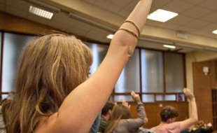 Assemblée générale des étudiants à Bordeaux-III, la semaine dernière, à Pessac.