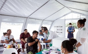 La campagne de vaccination est massive aux Samoa.
