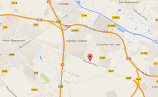 La commune de Courcelles-les-Lens dans le Pas-de-Calais.