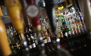 Un bar à New York.