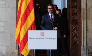 Le président nationaliste de Catalogne, Artur Mas, le 12 décembre 2013 à Barcelone