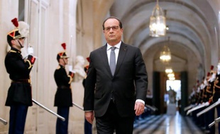 François Hollande arrive à Versailles pour un discours face au Congrès, le 16 novembre 2015