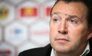 Marc Wilmots, le sélectionneur de l'équipe belge, le 18 mars 2016, à Bruxelles.