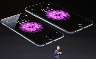 Tim Cook présente les nouveautés d'Apple, le 9 septembre à Cupertino.