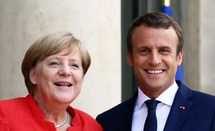 Angela Merkel et Emmanuel Macron le 28 août à l'Elysée.