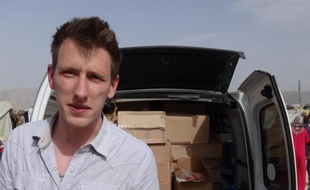 Photo fournie le 4 octobre 2014 par la famille de Peter Kassig le montrant en 2012 près de la frontière syrienne