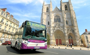 Le Chronobus C6, qui relie Saint-Herblain à la Chantrerie, est l'une des trois lignes mises en service cette semaine.