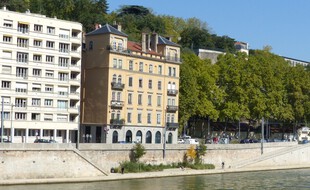 Illustration des berges de Saône réaménagées à Lyon.
