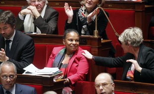 Christiane Taubira à l'Assemblée nationale le 12 février 2013.